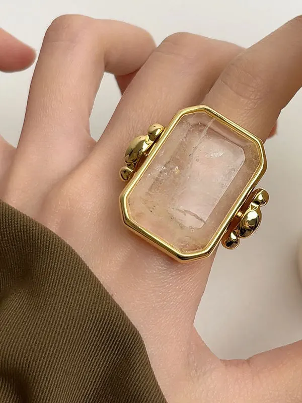 Exaggerated Large Square Crystal Ring Vintage Mid-Century Faion Statement Ring Assorted Colors Mixed Material Jewelry
Exaggerated Large Square Crystal Ring Vintage Mid-Century Faion Statement Ring Assorted Colors Mixed Material Jewelry