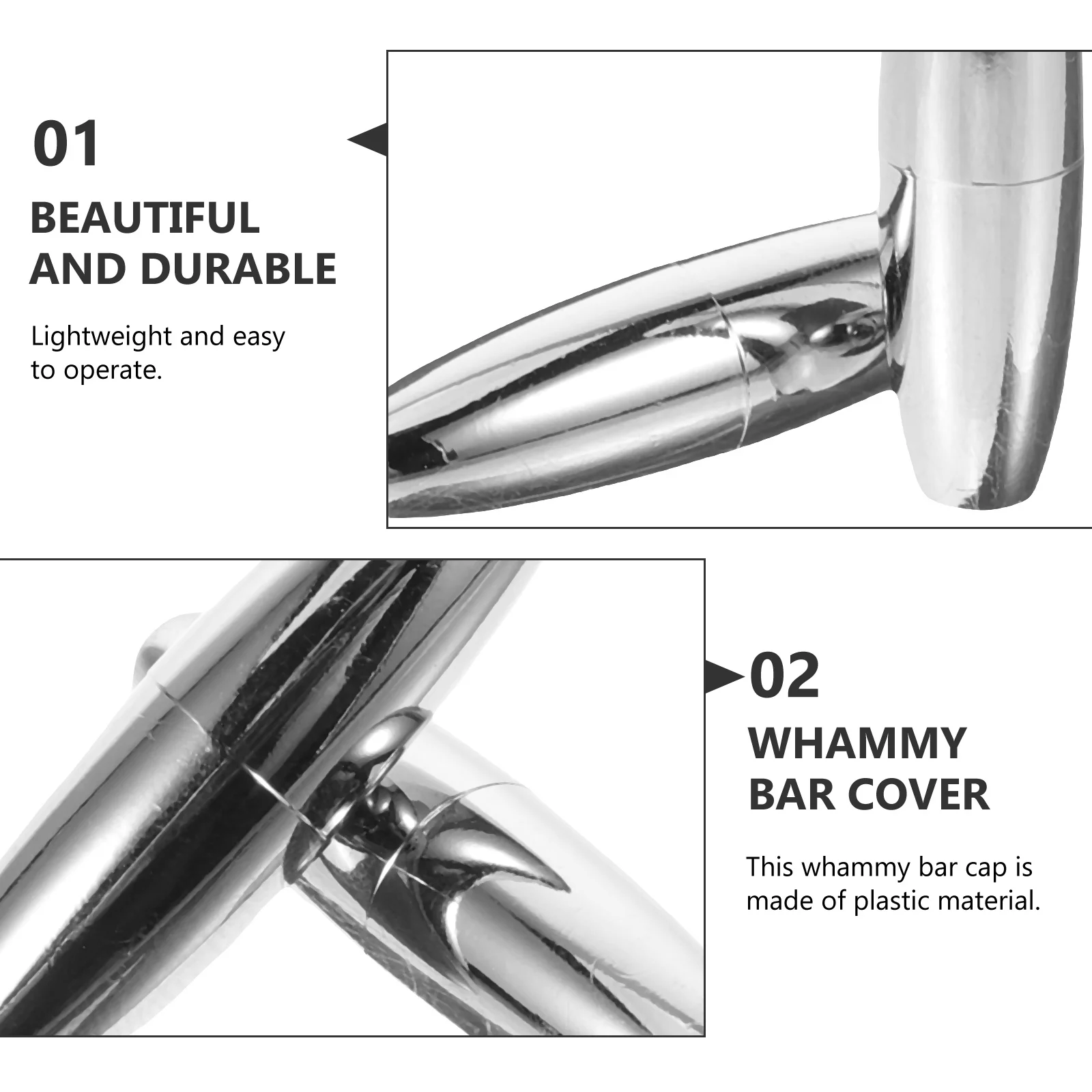 2Pcs Guitar Tremolo Arm Cap Whammy Bar Cover Sturdy Texture Long Lasting Use Compatible with Various Electric Guitars
2Pcs Guitar Tremolo Arm Cap Whammy Bar Cover Sturdy Texture Long Lasting Use Compatible with Various Electric Guitars