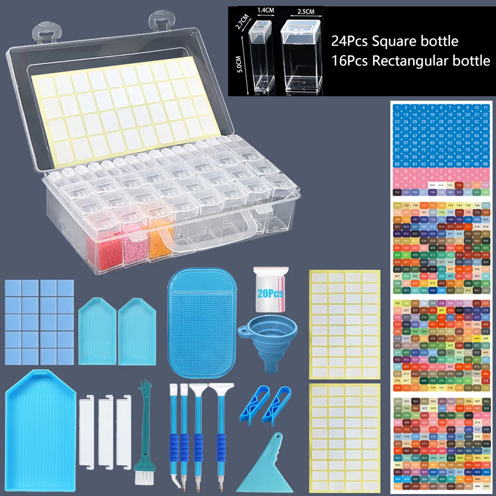 Diamond Art Crystal Container Beads Drawings Kit Painting Accessories Tools Kits Organization and Storage Diamonds Jewelry Box
Diamond Art Crystal Container Beads Drawings Kit Painting Accessories Tools Kits Organization and Storage Diamonds Jewelry Box