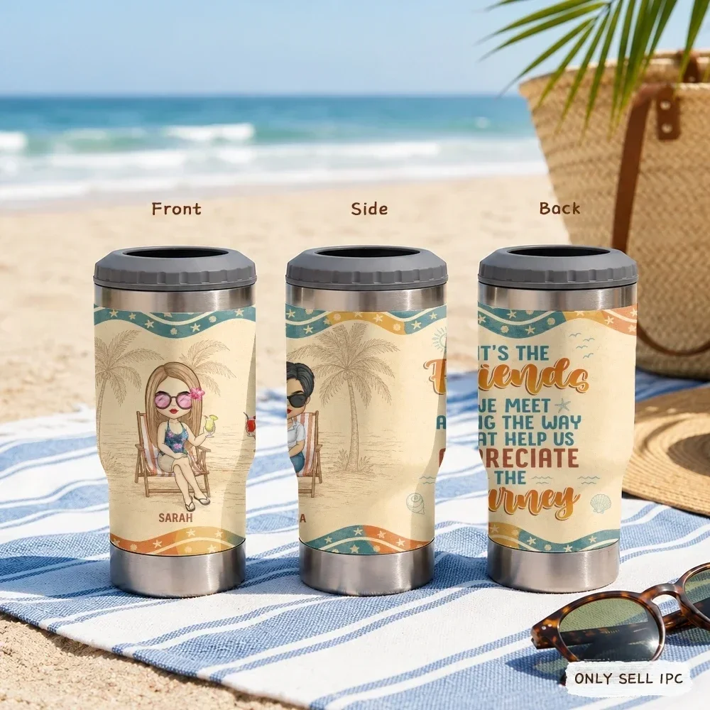 The Friends We Meet Along The Way 4-in-1 Stainless Steel Can Cooler Cup – Insulated Beer Soda Coffee Holder
The Friends We Meet Along The Way 4-in-1 Stainless Steel Can Cooler Cup – Insulated Beer Soda Coffee Holder