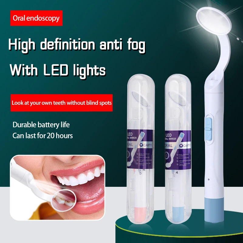 Oral Mirror Lamp LED Anti Fog Dental Mirror Cleaning Dental Care Tools Household Cleaning Dental Stains Dental Calculus
Oral Mirror Lamp LED Anti Fog Dental Mirror Cleaning Dental Care Tools Household Cleaning Dental Stains Dental Calculus