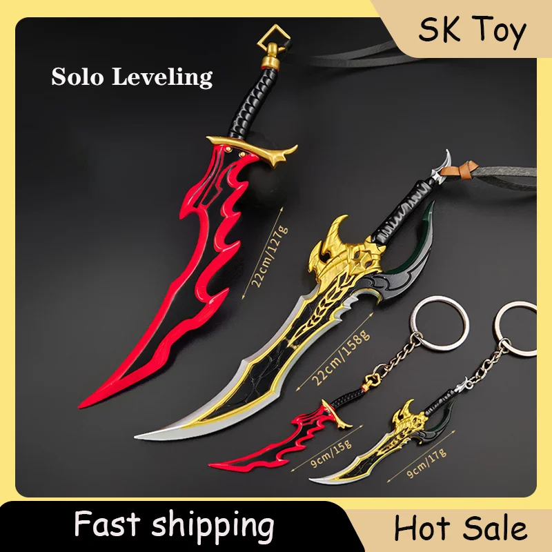 9cm Anime Solo Leveling Knight Killer Fangs Keychain Pendant All Metal Sword Toy Model Figure Cosplay Accessorie Gift for Friend
9cm Anime Solo Leveling Knight Killer Fangs Keychain Pendant All Metal Sword Toy Model Figure Cosplay Accessorie Gift for Friend