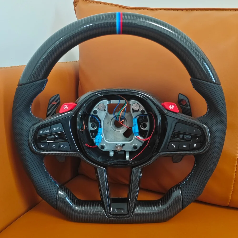 Real Carbon Fiber M Steering Wheel For BMW G06 G12 G15 G16 G18 G20 G30 G37 G42 G60 F30 F90 F91 F97 F98 F95 F96
Real Carbon Fiber M Steering Wheel For BMW G06 G12 G15 G16 G18 G20 G30 G37 G42 G60 F30 F90 F91 F97 F98 F95 F96