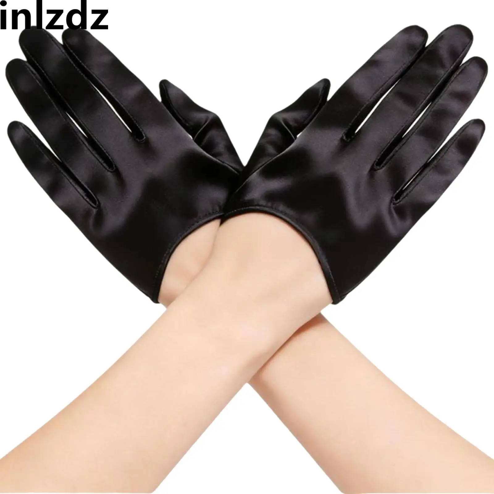 1 Pair Women Satin Cuffed Gloves Half-palm Short-style Etiquette Gloves for Halloween Wedding Dance Party Gathering
1 Pair Women Satin Cuffed Gloves Half-palm Short-style Etiquette Gloves for Halloween Wedding Dance Party Gathering