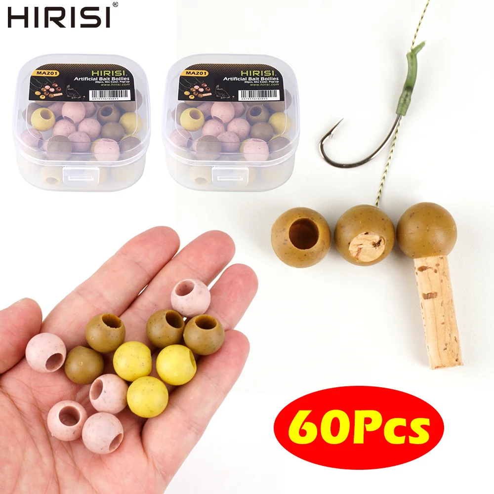 Hirisi MA201 60Pcs Mix Color Pop-Up Carp Bait Balls Floating Artificial Bait Lures Durable Carp Fishing Angling Tackle Accessory
Hirisi MA201 60Pcs Mix Color Pop-Up Carp Bait Balls Floating Artificial Bait Lures Durable Carp Fishing Angling Tackle Accessory