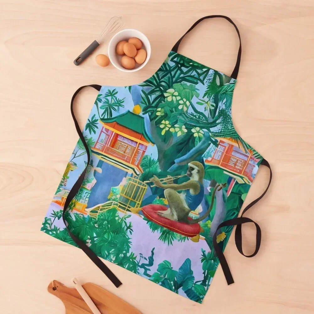 Chinoiserie monkey playing flute in hanging gardens Apron Kids Bib For Kitchen Things For The Kitchen Customizable Woman Apron
Chinoiserie monkey playing flute in hanging gardens Apron Kids Bib For Kitchen Things For The Kitchen Customizable Woman Apron