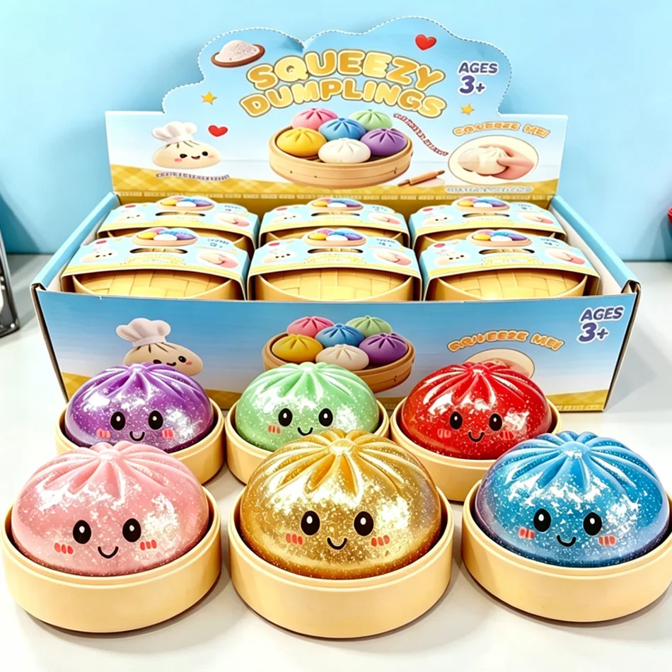 Blind Box 6 Styles TPR Glitter Dumpling Glitter Dumpling Squishy with Box Dumplings Sensory Squeeze Toy for Stress Relief Toys
Blind Box 6 Styles TPR Glitter Dumpling Glitter Dumpling Squishy with Box Dumplings Sensory Squeeze Toy for Stress Relief Toys
