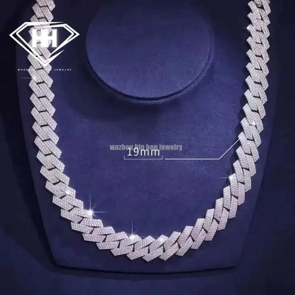 Moissanite Diamond Iced Out Miami Cuban Link Chain 19mm Width 925 Sterling Silver Moissanite Cuban Necklace
Moissanite Diamond Iced Out Miami Cuban Link Chain 19mm Width 925 Sterling Silver Moissanite Cuban Necklace