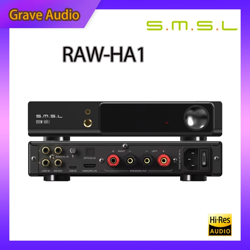 SMSL RAW-HA1 HIFI Настольный 2,1-канальный усилитель мощности MQA USB ЦАП AMP Bluetooth 5.1 Поддержка LDAC HDMI ARC 165 Вт * 2 Выходная мощность
SMSL RAW-HA1 HIFI Настольный 2,1-канальный усилитель мощности MQA USB ЦАП AMP Bluetooth 5.1 Поддержка LDAC HDMI ARC 165 Вт * 2 Выходная мощность