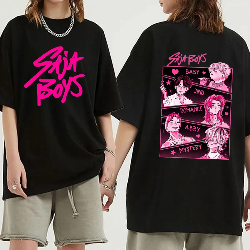 New Unisex Fashion O Neck Tops Kpop Demon Hunters Saja Boys Printing Shirt Short Sleeve T Shirt Casual Shirt Summer T Shirts
New Unisex Fashion O Neck Tops Kpop Demon Hunters Saja Boys Printing Shirt Short Sleeve T Shirt Casual Shirt Summer T Shirts