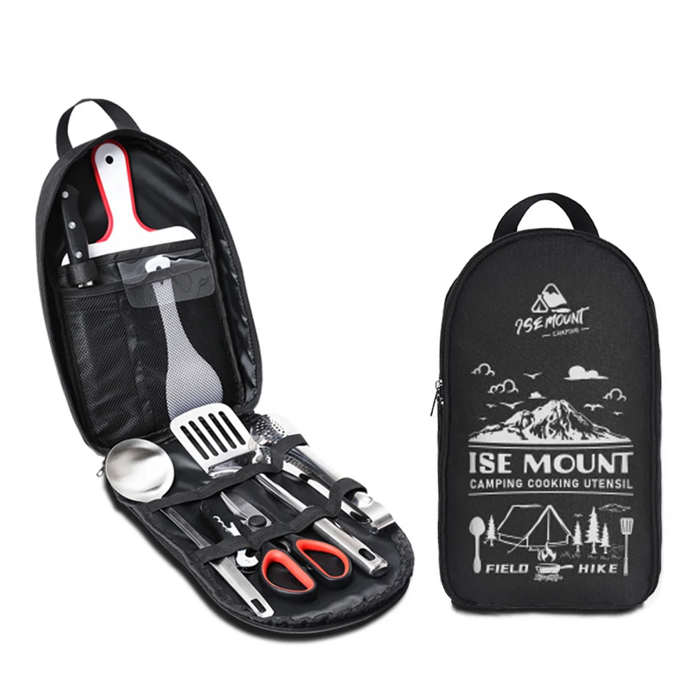 Portable Travel Utensils Set 9pcs Stainless Steel Camping Kitchen Cookware Set Kitchenware for Backpacking BBQ Camping Picnic
Portable Travel Utensils Set 9pcs Stainless Steel Camping Kitchen Cookware Set Kitchenware for Backpacking BBQ Camping Picnic