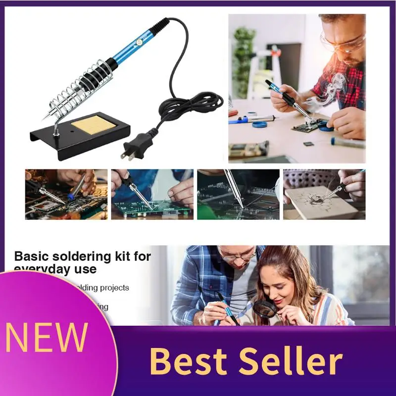 ABLU-Soldering Iron Kit, 60W/110V Adjustable Temperature Soldering Iron With Digital Multimeter Stand Soldering Tips US Plug
ABLU-Soldering Iron Kit, 60W/110V Adjustable Temperature Soldering Iron With Digital Multimeter Stand Soldering Tips US Plug