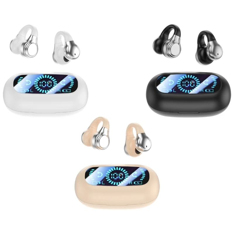 Наушники-вкладыши с костной проводимостью, 5.3-крючки, наушники с цифровым дисплеем, светодиодные ушные крючки
Наушники-вкладыши с костной проводимостью, 5.3-крючки, наушники с цифровым дисплеем, светодиодные ушные крючки