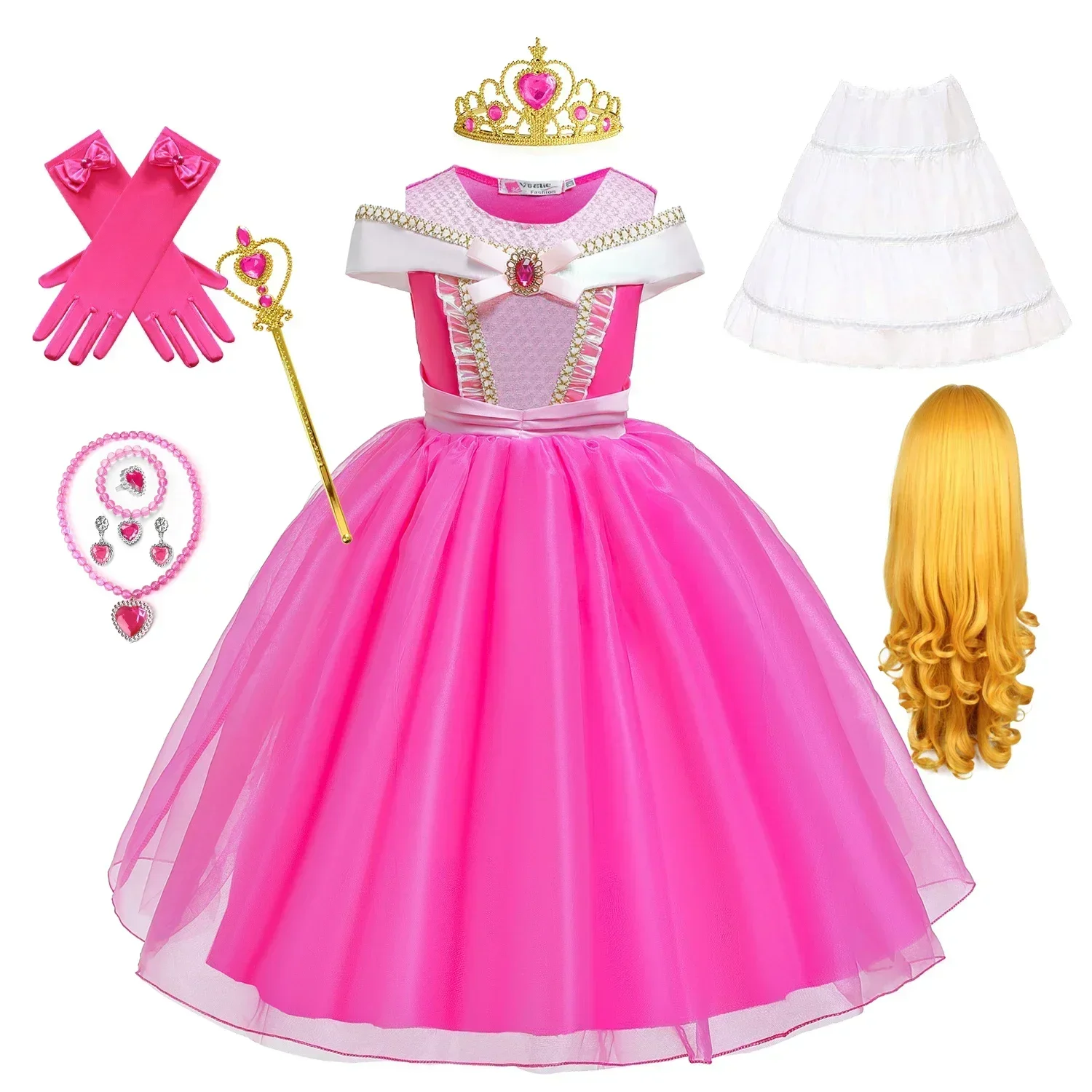 Girls Aurora Dress Princess Halloween Cosplay Costume Princess Rosy Pink Deluxe Outfit Kids Birthday Party Gown Fairy Disguise
Girls Aurora Dress Princess Halloween Cosplay Costume Princess Rosy Pink Deluxe Outfit Kids Birthday Party Gown Fairy Disguise
