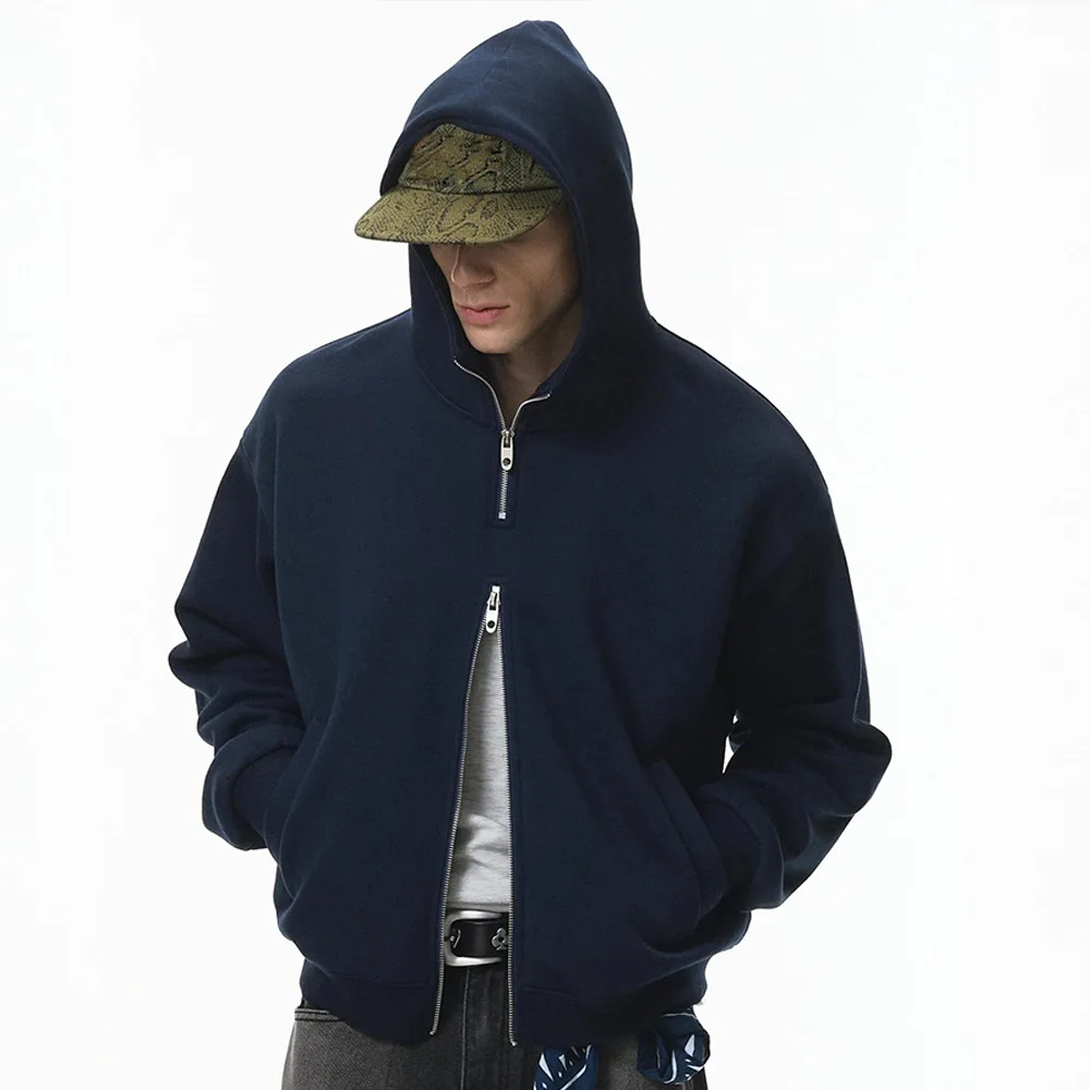 High Street Solid Color Personalized Cardigan Hooded Sweatshirt Men and Women Autumn and Winter Zipper Casual Versatile Tops
High Street Solid Color Personalized Cardigan Hooded Sweatshirt Men and Women Autumn and Winter Zipper Casual Versatile Tops