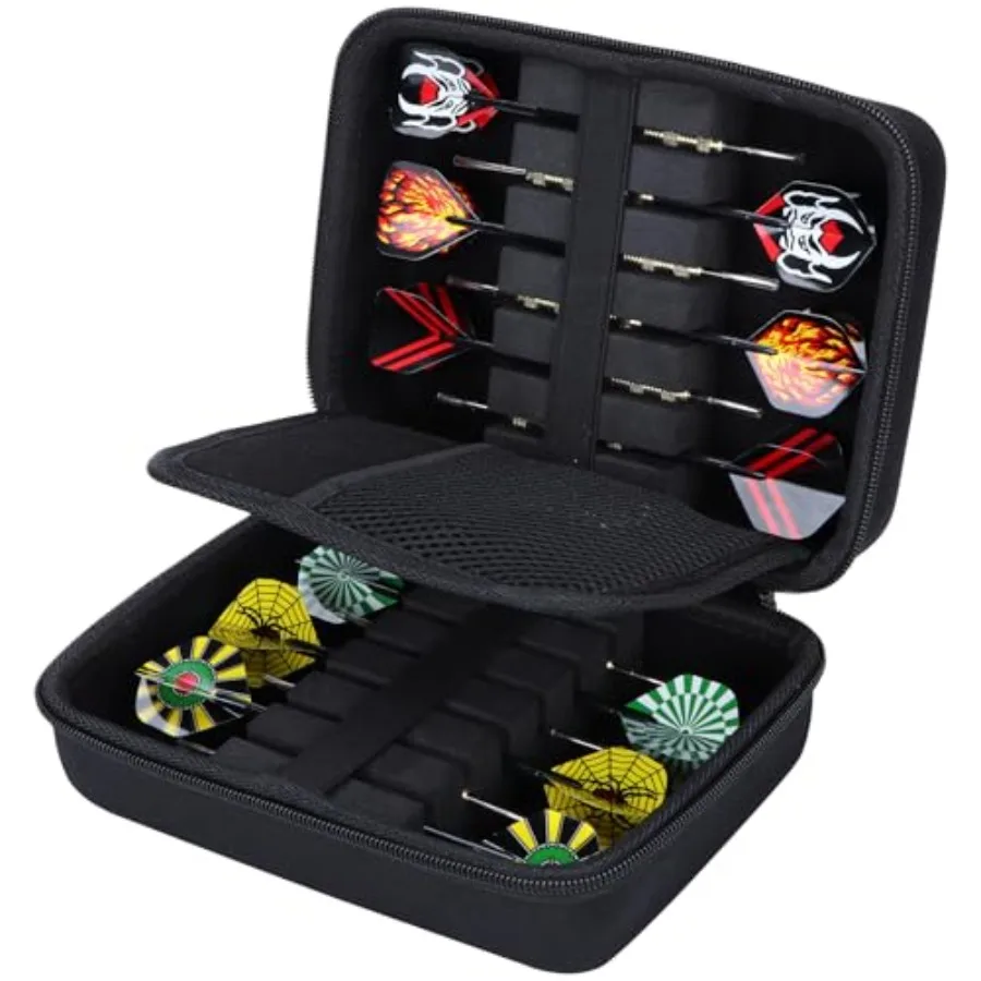 Hard Case Compatible with Steel or Soft Darts Set, Storage Holder Fits Dart Tips Shafts Flights and Accessories
Hard Case Compatible with Steel or Soft Darts Set, Storage Holder Fits Dart Tips Shafts Flights and Accessories