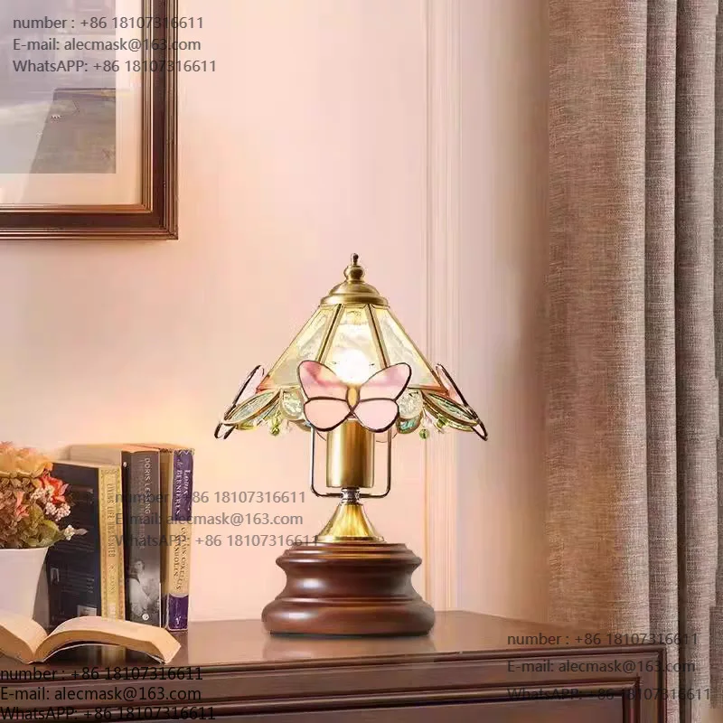 American retro butterfly flower glass mini desk lamp French medieval nostalgic creative bedroom bedside lamp
American retro butterfly flower glass mini desk lamp French medieval nostalgic creative bedroom bedside lamp