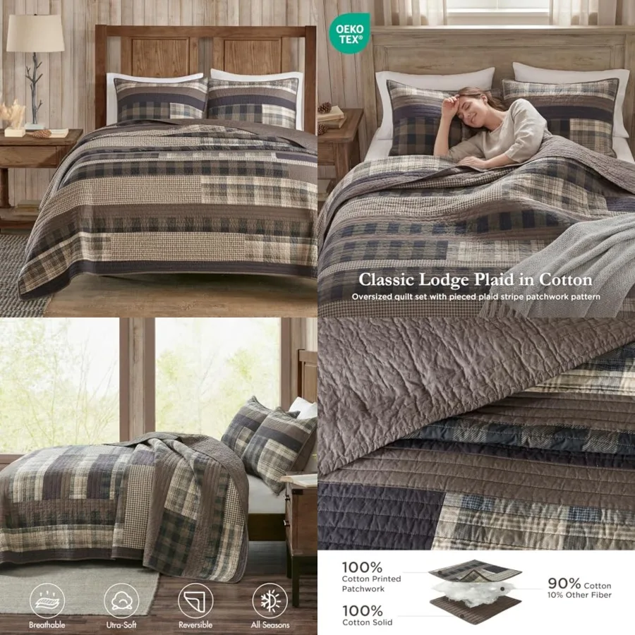 Reversible Quilt Set - Cottage Styling Reversed to Solid Color, All Season Lightweight Coverlet, Cozy Bedding Layer, Matching S
Reversible Quilt Set - Cottage Styling Reversed to Solid Color, All Season Lightweight Coverlet, Cozy Bedding Layer, Matching S