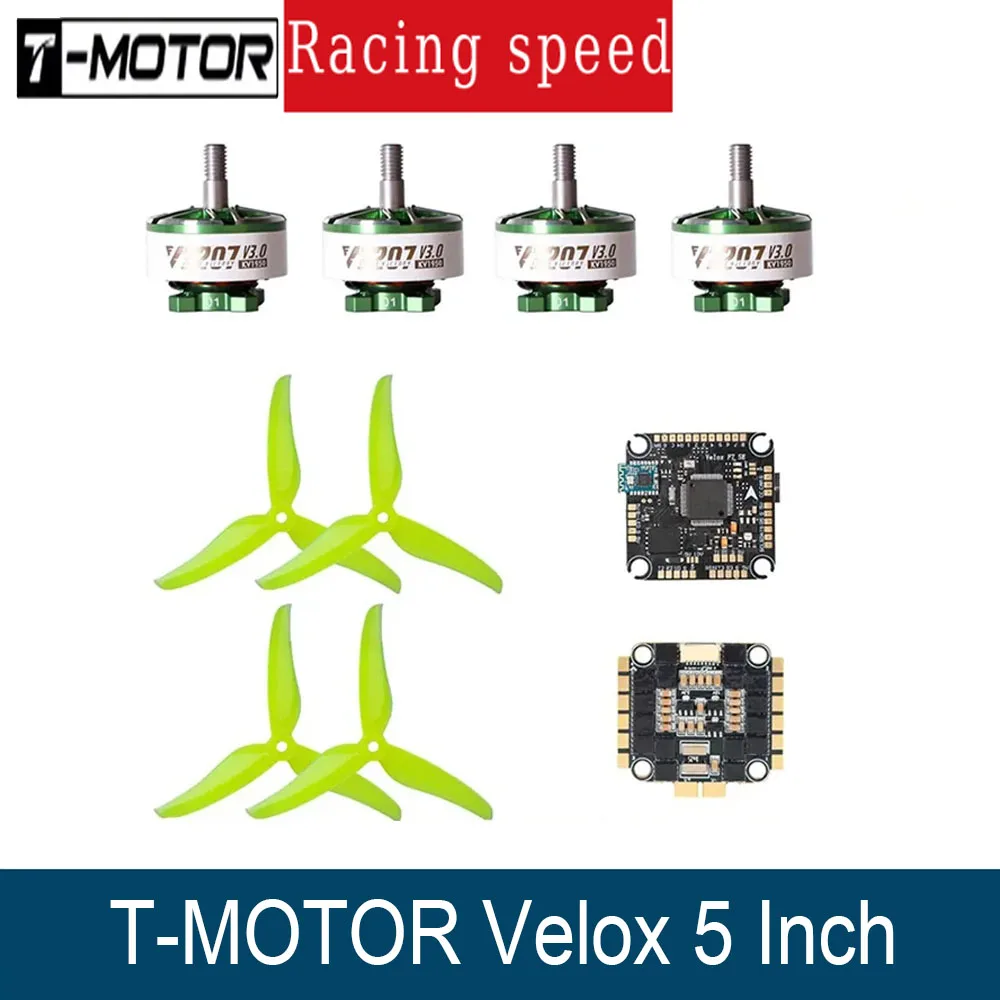 T-MOTOR Velox 5-дюймовая силовая система Freestyle V2306/V2207 V3 Двигатели и V50A SE 6S 4IN1 ESC и VELOX F7 SE Контроллер полета и реквизит T5146
T-MOTOR Velox 5-дюймовая силовая система Freestyle V2306/V2207 V3 Двигатели и V50A SE 6S 4IN1 ESC и VELOX F7 SE Контроллер полета и реквизит T5146