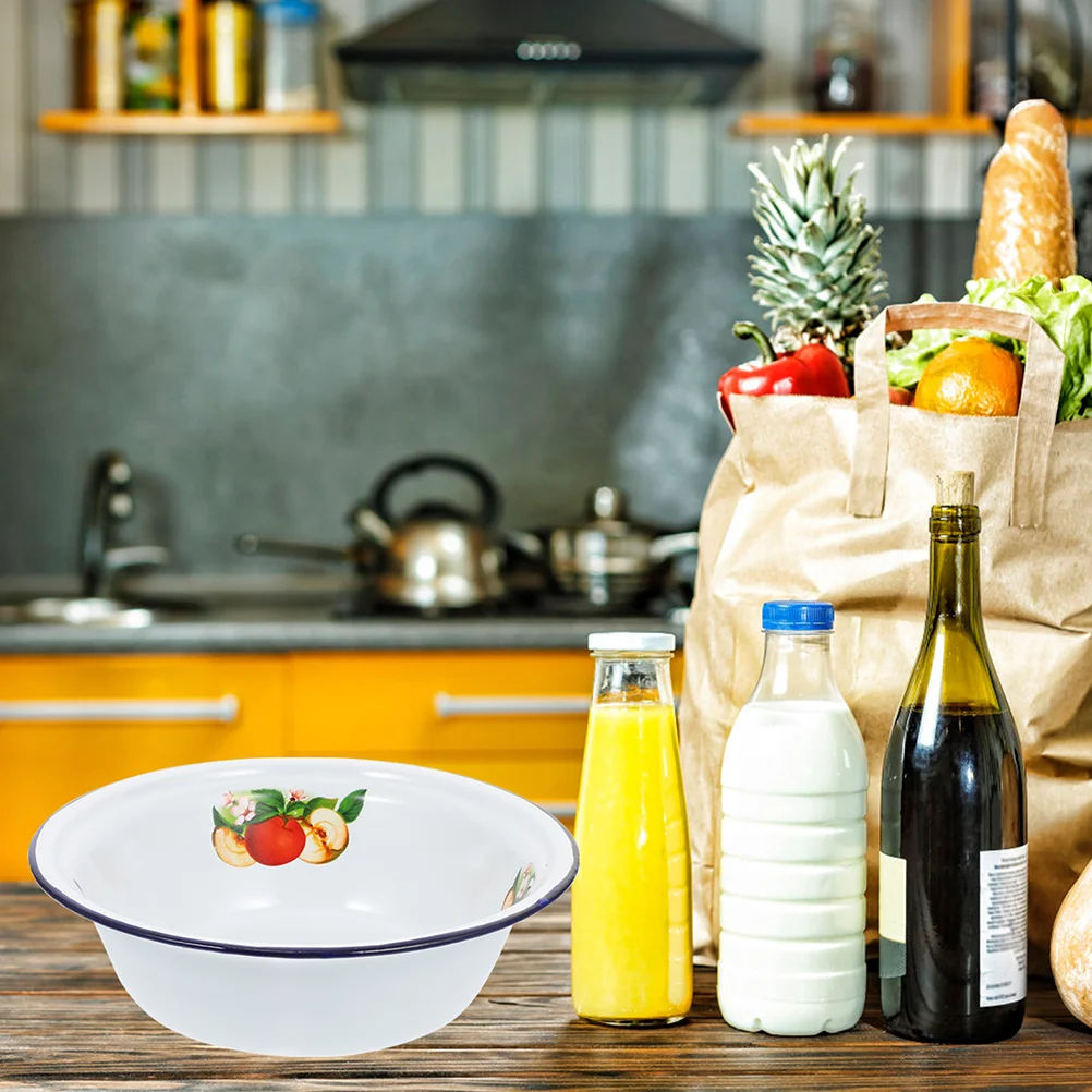 Enamel Soup Basin Thickened Retro Multipurpose Basin for Family Gathering Laundry Food Storage Household Kitchen Accessory
Enamel Soup Basin Thickened Retro Multipurpose Basin for Family Gathering Laundry Food Storage Household Kitchen Accessory