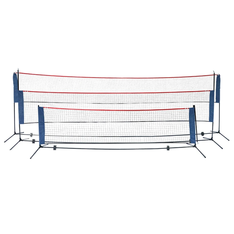 Adjustable Height Outdoor Portable Badminton Net Set for Tennis and Soccer Steel Tubes 72x300cm Blue & Blackpromote sales
Adjustable Height Outdoor Portable Badminton Net Set for Tennis and Soccer Steel Tubes 72x300cm Blue & Blackpromote sales