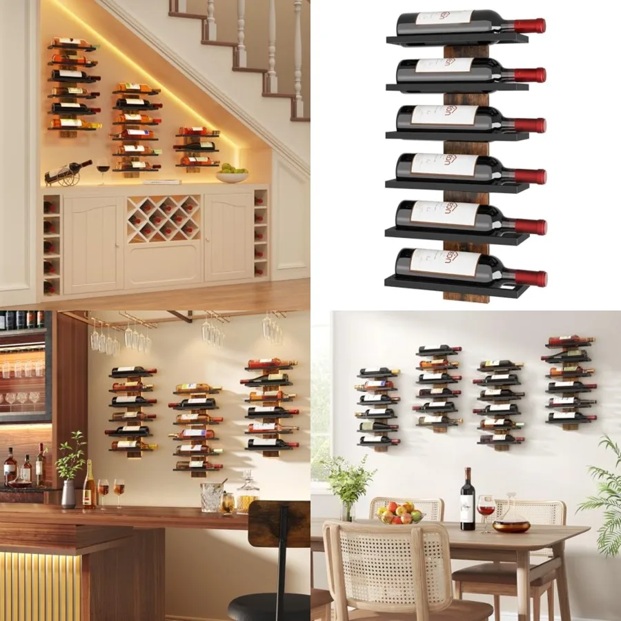6 Tier Wall Mount Wine Rack, Wall Mounted Wine Bottle Racks for Display and Storage, Hanging Bottle Holder for Living Room, Din
6 Tier Wall Mount Wine Rack, Wall Mounted Wine Bottle Racks for Display and Storage, Hanging Bottle Holder for Living Room, Din