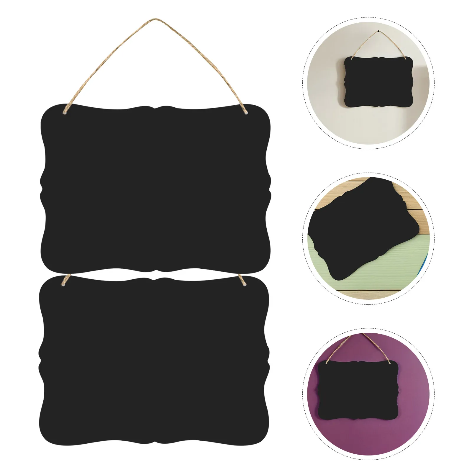 5Pcs Double Sided Wooden Hanging Chalkboard Blackboard Erasable Message Board Menu Signs with String for Home Business
5Pcs Double Sided Wooden Hanging Chalkboard Blackboard Erasable Message Board Menu Signs with String for Home Business