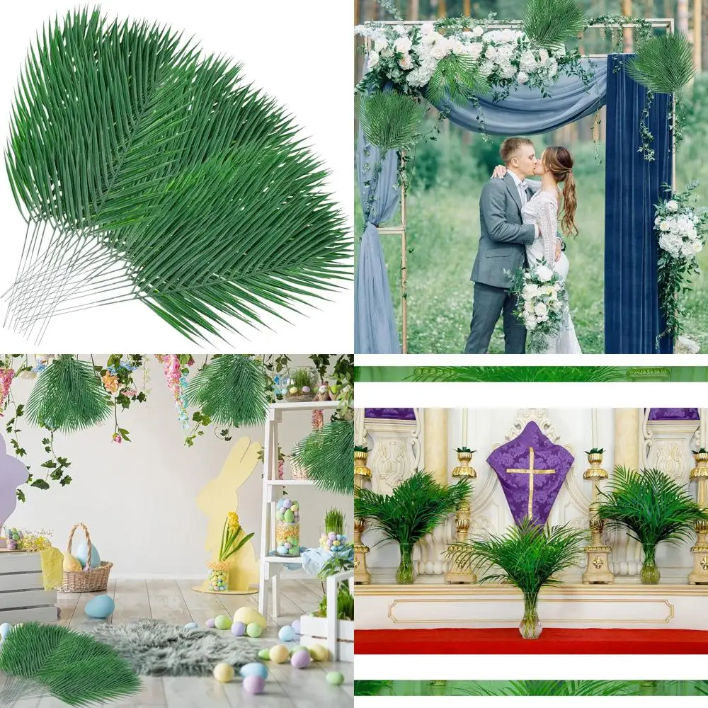 Большие пальмовые листья из искусственной зелени (100 шт., 18,9 x 7) для вечеринок и свадеб на тему тропических и джунглей
Большие пальмовые листья из искусственной зелени (100 шт., 18,9 x 7) для вечеринок и свадеб на тему тропических и джунглей