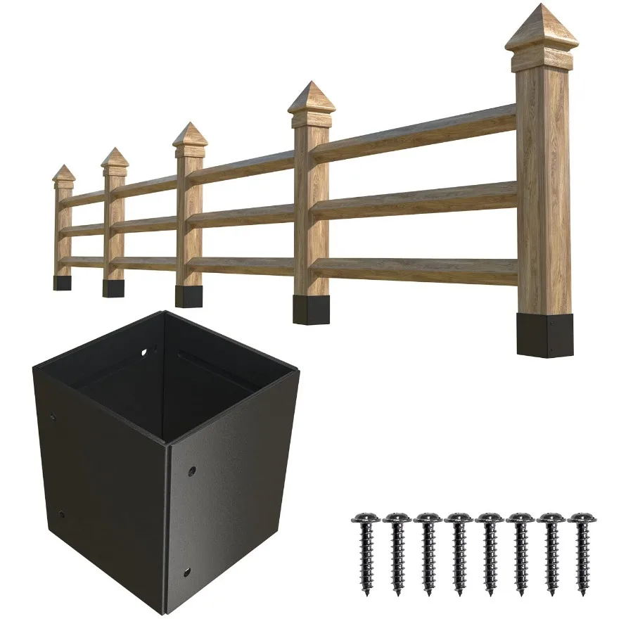 Post Base Protectors of 304 Stainless Steel Adjustable Range 3.3-6in Guard for Wooden Mailbox Bracket Protect Pavilion Deck Rai
Post Base Protectors of 304 Stainless Steel Adjustable Range 3.3-6in Guard for Wooden Mailbox Bracket Protect Pavilion Deck Rai