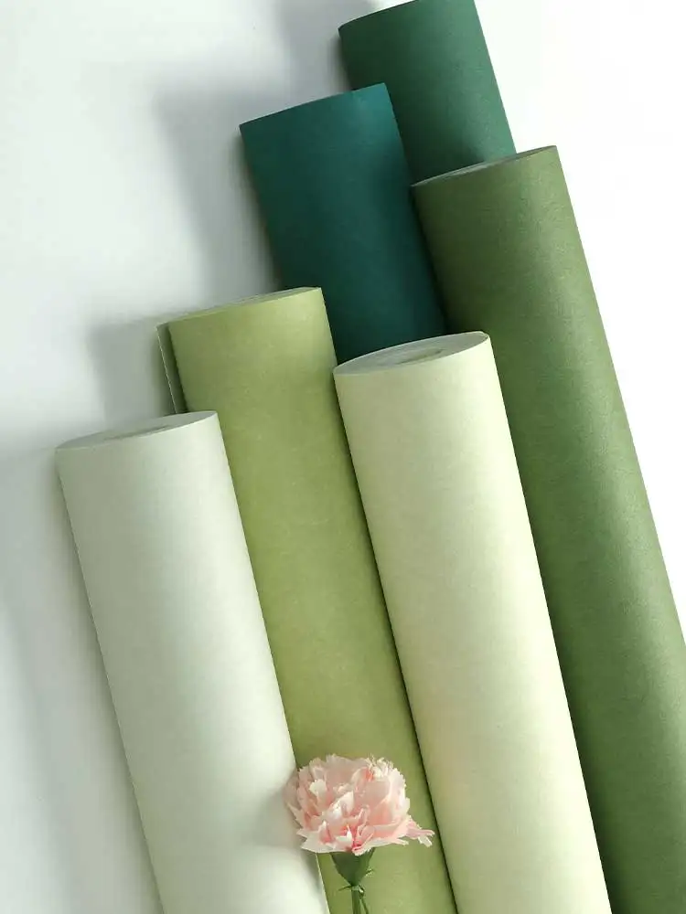 Modern Long Fiber Solid Color Green Series Wall Wallpaper Home Decoration Living Room Bedroom Non Woven contact paper
Modern Long Fiber Solid Color Green Series Wall Wallpaper Home Decoration Living Room Bedroom Non Woven contact paper