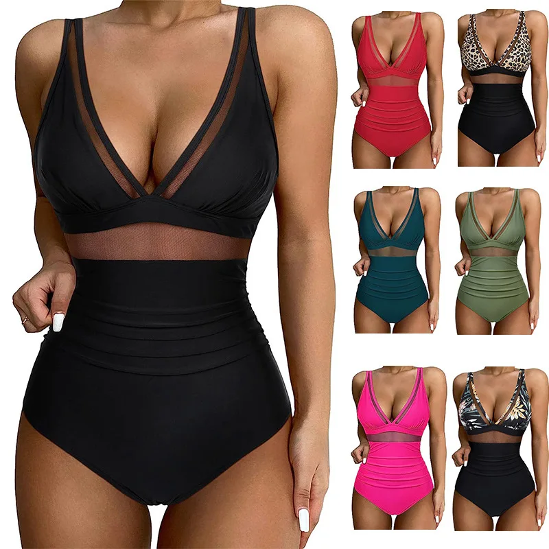 2026 new one-piece mesh stitching swimsuit female sexy tight European and American high-waisted swimsuit backless bikini
2026 new one-piece mesh stitching swimsuit female sexy tight European and American high-waisted swimsuit backless bikini