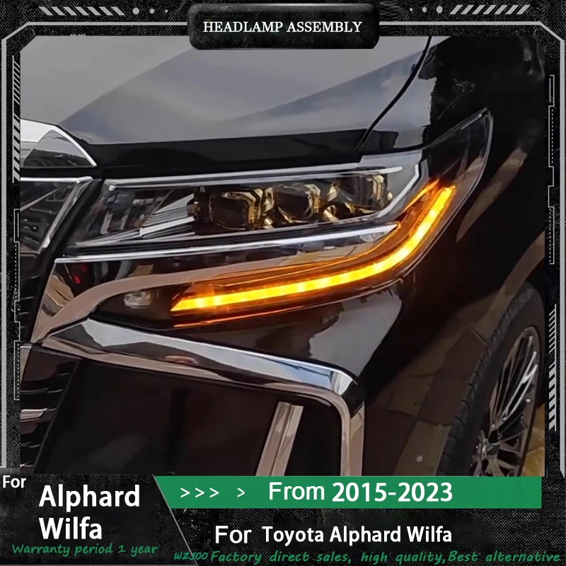 Новые светодиодные фары, модифицированные для Toyota Alphard, 2015-2023, с динамическим сигналом поворота, автомобильные аксессуары
Новые светодиодные фары, модифицированные для Toyota Alphard, 2015-2023, с динамическим сигналом поворота, автомобильные аксессуары