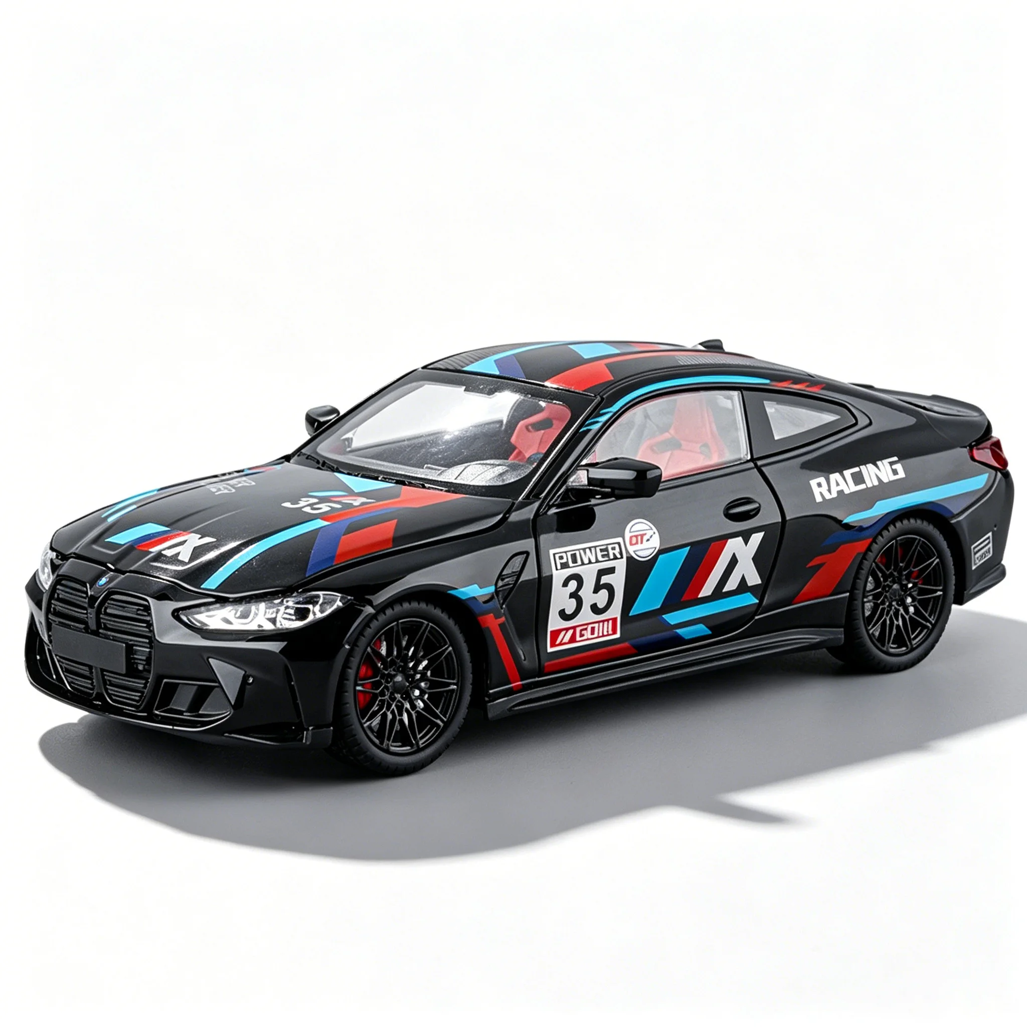 BMW M4 painted version alloy die-cast car model 1:24 simulated sound and light coupe collectible ornaments boy's holiday gift
BMW M4 painted version alloy die-cast car model 1:24 simulated sound and light coupe collectible ornaments boy's holiday gift