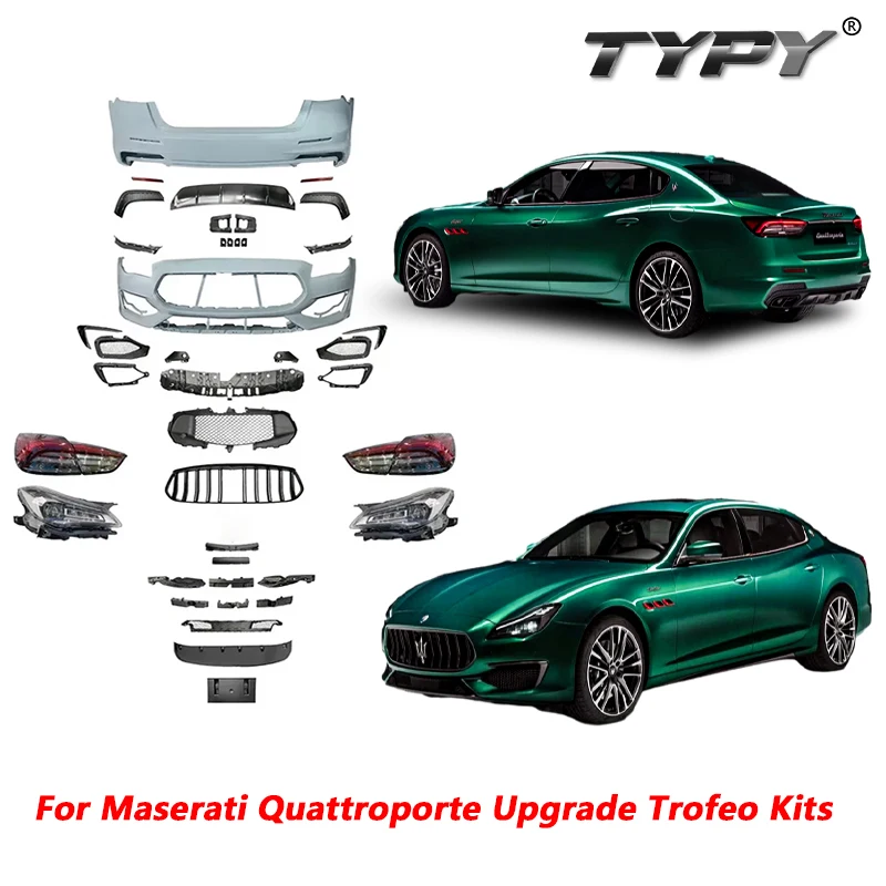 Car For Maserati Quattroporte Upgrade to Trofeo Kits Body Kits Front Rear Bumper Lip Grill Back Spoiler Headlamp Tail Lights
Car For Maserati Quattroporte Upgrade to Trofeo Kits Body Kits Front Rear Bumper Lip Grill Back Spoiler Headlamp Tail Lights