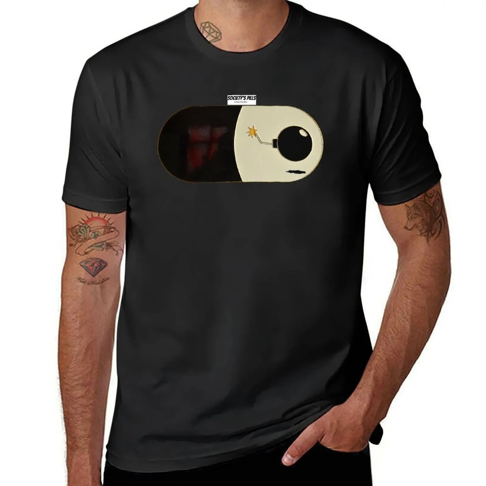 Society's Pills by Pedro Ramalho T-Shirt blue archive Clothing anime t shirts Short sleeve tee men
Society's Pills by Pedro Ramalho T-Shirt blue archive Clothing anime t shirts Short sleeve tee men
