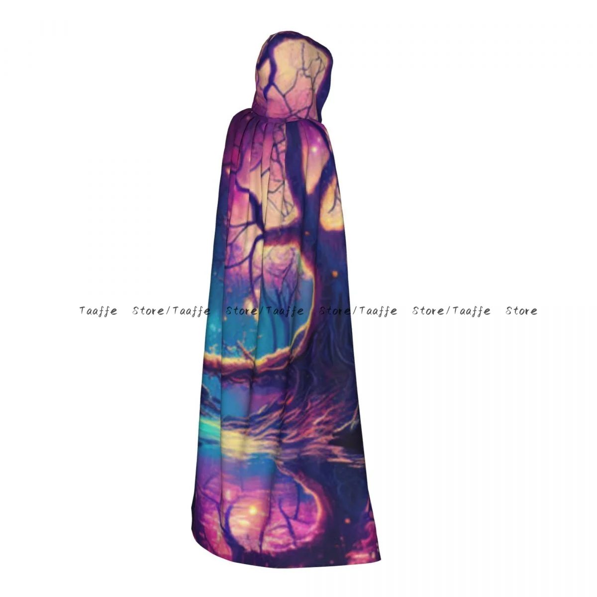 Длинный халат ведьмы с капюшоном, красочный сказочный фэнтезийный лес, плащ на Хэллоуин, костюмы для косплея для взрослых
Длинный халат ведьмы с капюшоном, красочный сказочный фэнтезийный лес, плащ на Хэллоуин, костюмы для косплея для взрослых