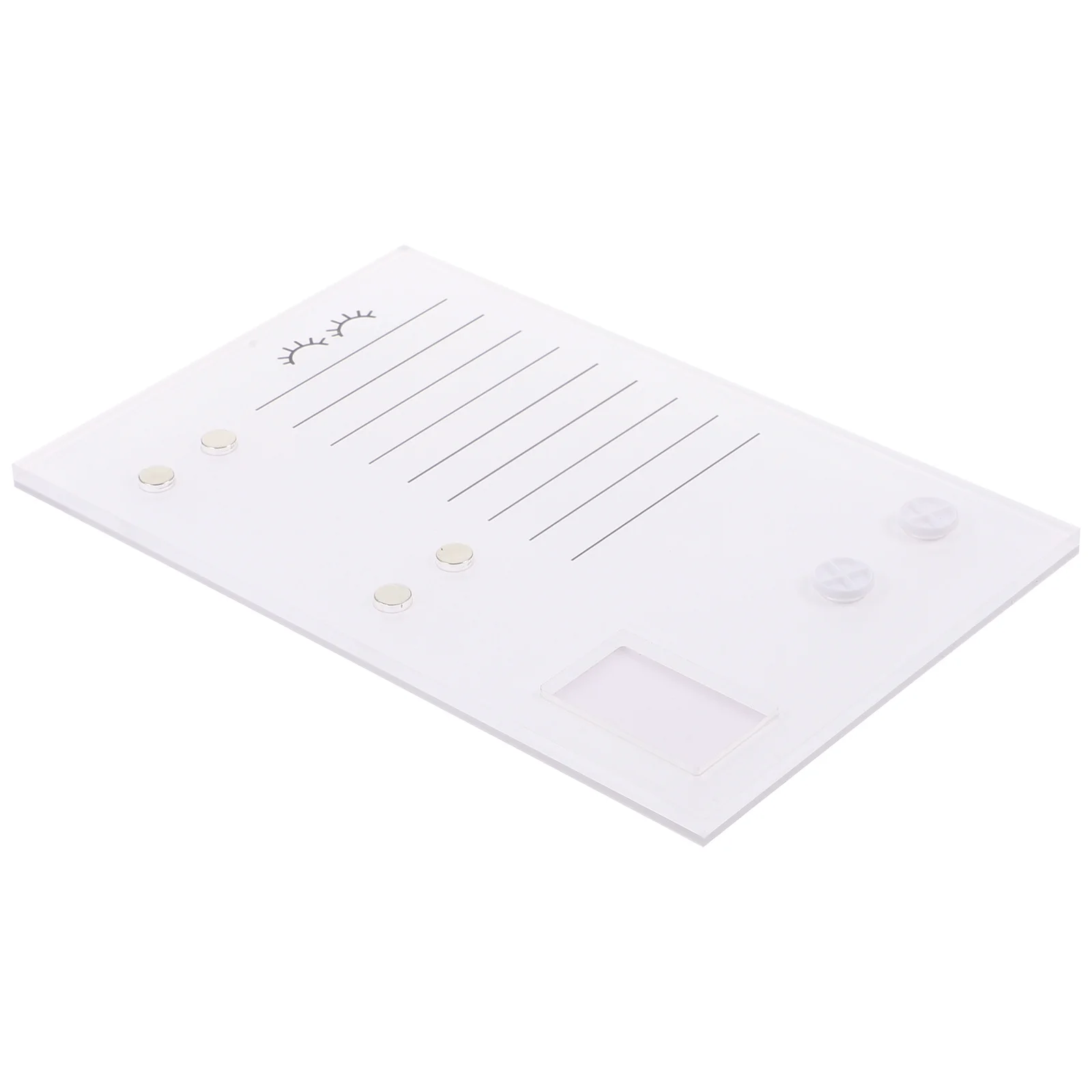 Eyelash Pallet Acrylic Magnetic Suction Hold 2 Tweezers Lightweight Fake Eyelash Display Board For Lash Extension Tools
Eyelash Pallet Acrylic Magnetic Suction Hold 2 Tweezers Lightweight Fake Eyelash Display Board For Lash Extension Tools