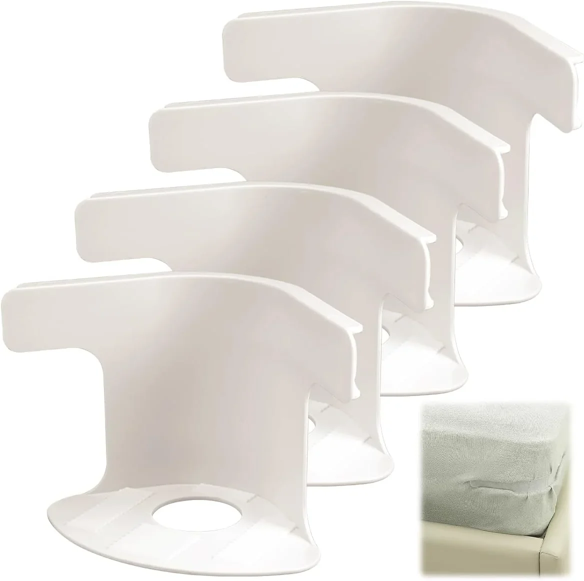 Lock Sheet Holders Set - 4 Pack Heavy Duty Bed Sheet Holder Corner Fitted Sheet Straps Fit All Mattress Size
Lock Sheet Holders Set - 4 Pack Heavy Duty Bed Sheet Holder Corner Fitted Sheet Straps Fit All Mattress Size