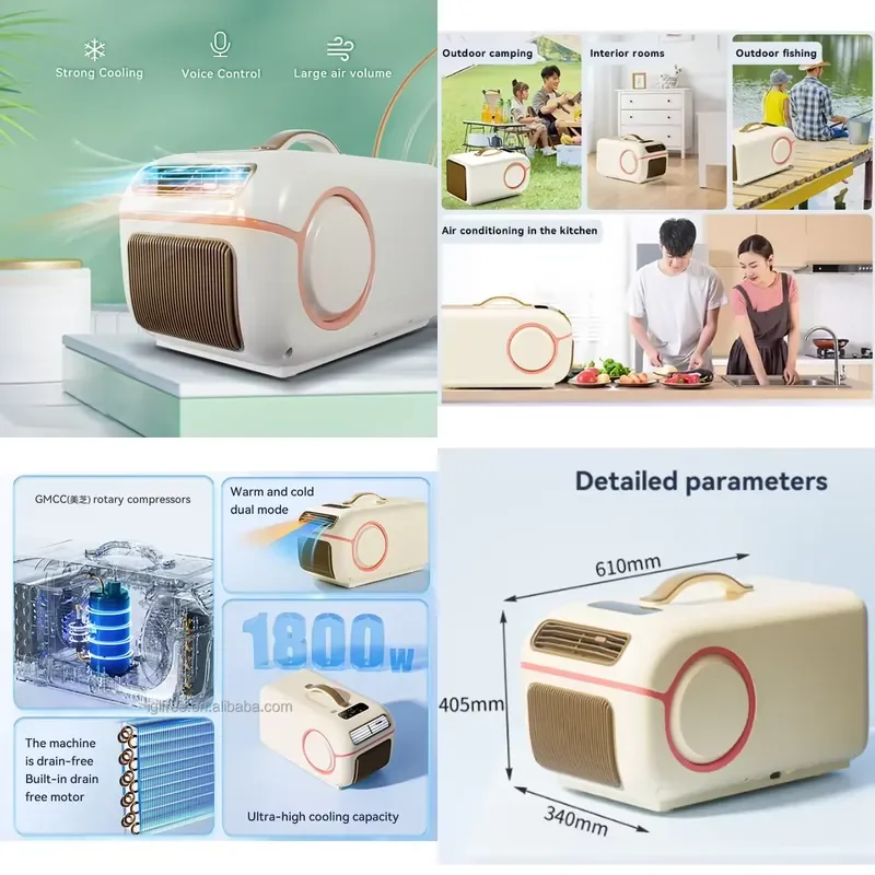 YWM Certificate Portable Electric Mini Air Conditioner Plastic Cooling/Heating App-Controlled Energy-Saving Efficient
YWM Certificate Portable Electric Mini Air Conditioner Plastic Cooling/Heating App-Controlled Energy-Saving Efficient