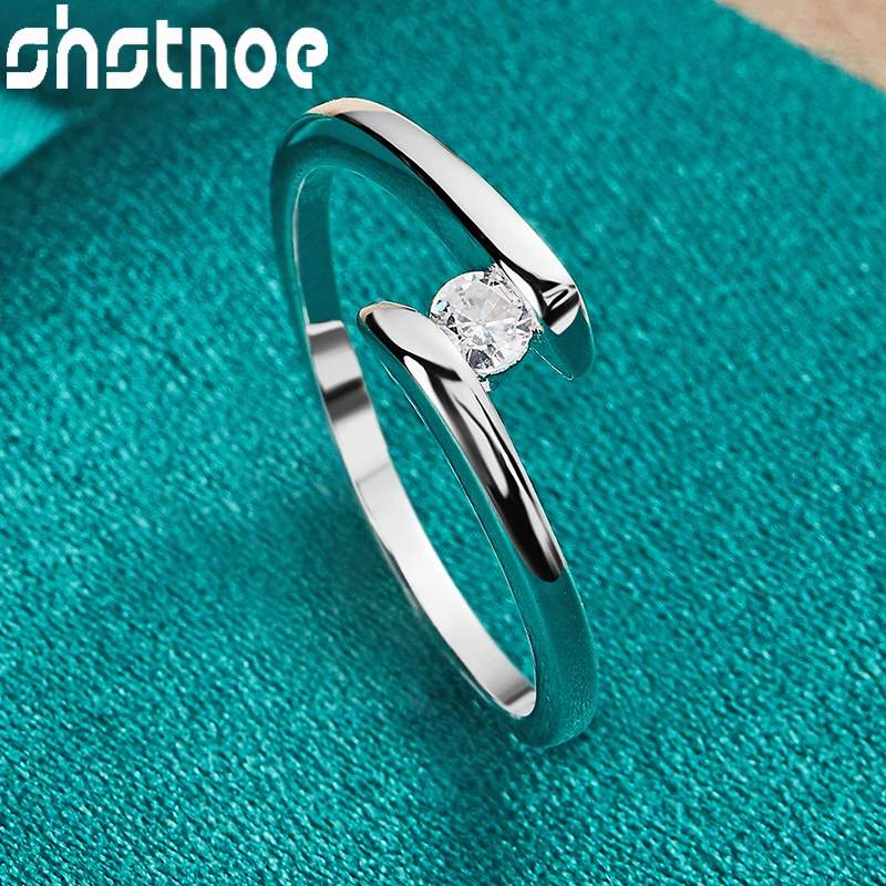 SHSTONE New 925 Sterling Silver Round AAA Zircon Ring For Women Engagement Bridal Wedding Bands Charm Fashion Party Jewelry Gift
SHSTONE New 925 Sterling Silver Round AAA Zircon Ring For Women Engagement Bridal Wedding Bands Charm Fashion Party Jewelry Gift