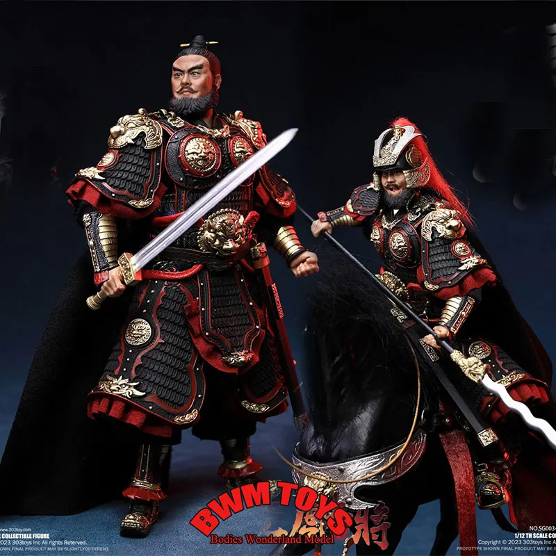 303toys SG003 1/12 Scale Male Soldier Zhang Fei Yide Three Kingdoms Five Tiger Generals Series 6'' Action Figure Doll Collection
303toys SG003 1/12 Scale Male Soldier Zhang Fei Yide Three Kingdoms Five Tiger Generals Series 6'' Action Figure Doll Collection