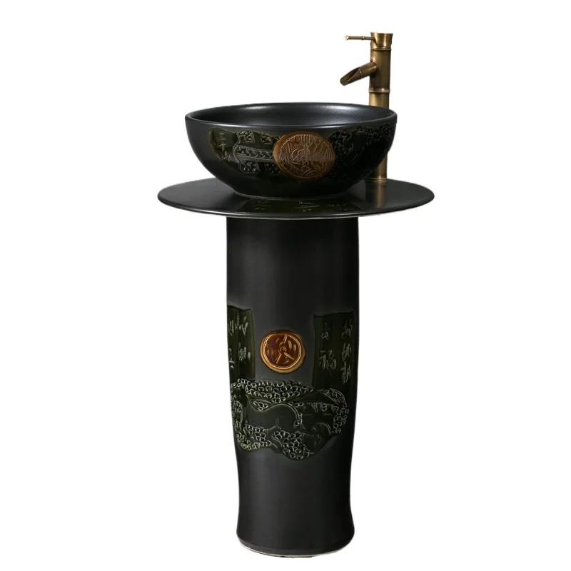 Retro ceramic balcony column basin integrated floor-to-ceiling washbasin garden villa outdoor pool
Retro ceramic balcony column basin integrated floor-to-ceiling washbasin garden villa outdoor pool