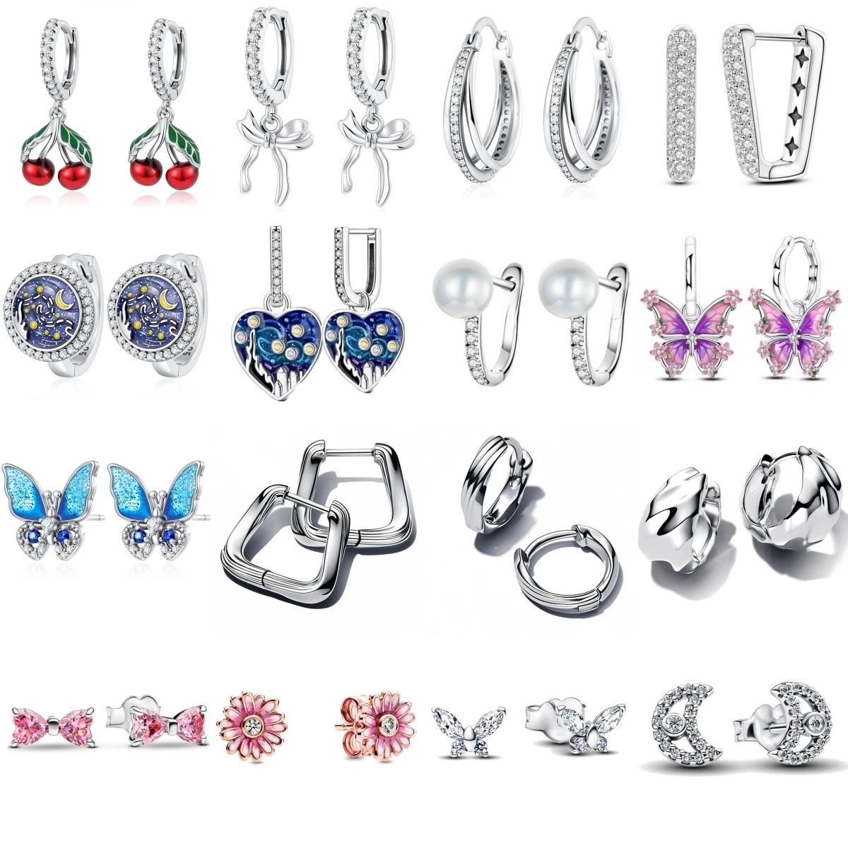 Original 925 Sterling Silver Starry Sky Cherry Butterfly Flower Bow Drop Earrings Ear Stud Fine Jewelry Women Anniversary Gift
Original 925 Sterling Silver Starry Sky Cherry Butterfly Flower Bow Drop Earrings Ear Stud Fine Jewelry Women Anniversary Gift