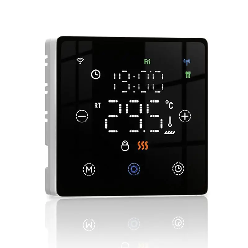 LXYB18B Home Floor Heating Smart Switch Temperature Controller Tuya Zigbee Support For Water/Electric Gas Boiler Use Black
LXYB18B Home Floor Heating Smart Switch Temperature Controller Tuya Zigbee Support For Water/Electric Gas Boiler Use Black