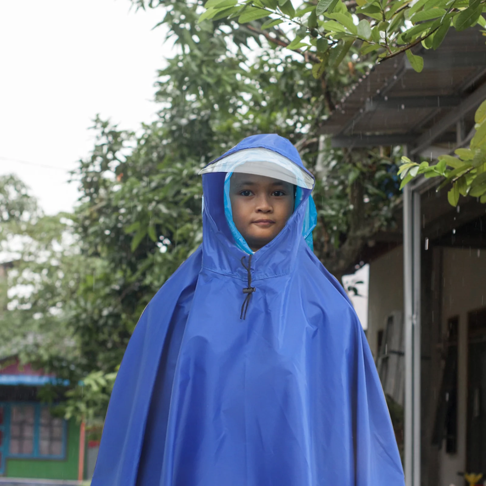 Double Brim Rainwear Waterproof Lightweight Raincoat for Adults with Hood Elastic Cuffs Portable Travel Poncho for Outdoor
Double Brim Rainwear Waterproof Lightweight Raincoat for Adults with Hood Elastic Cuffs Portable Travel Poncho for Outdoor