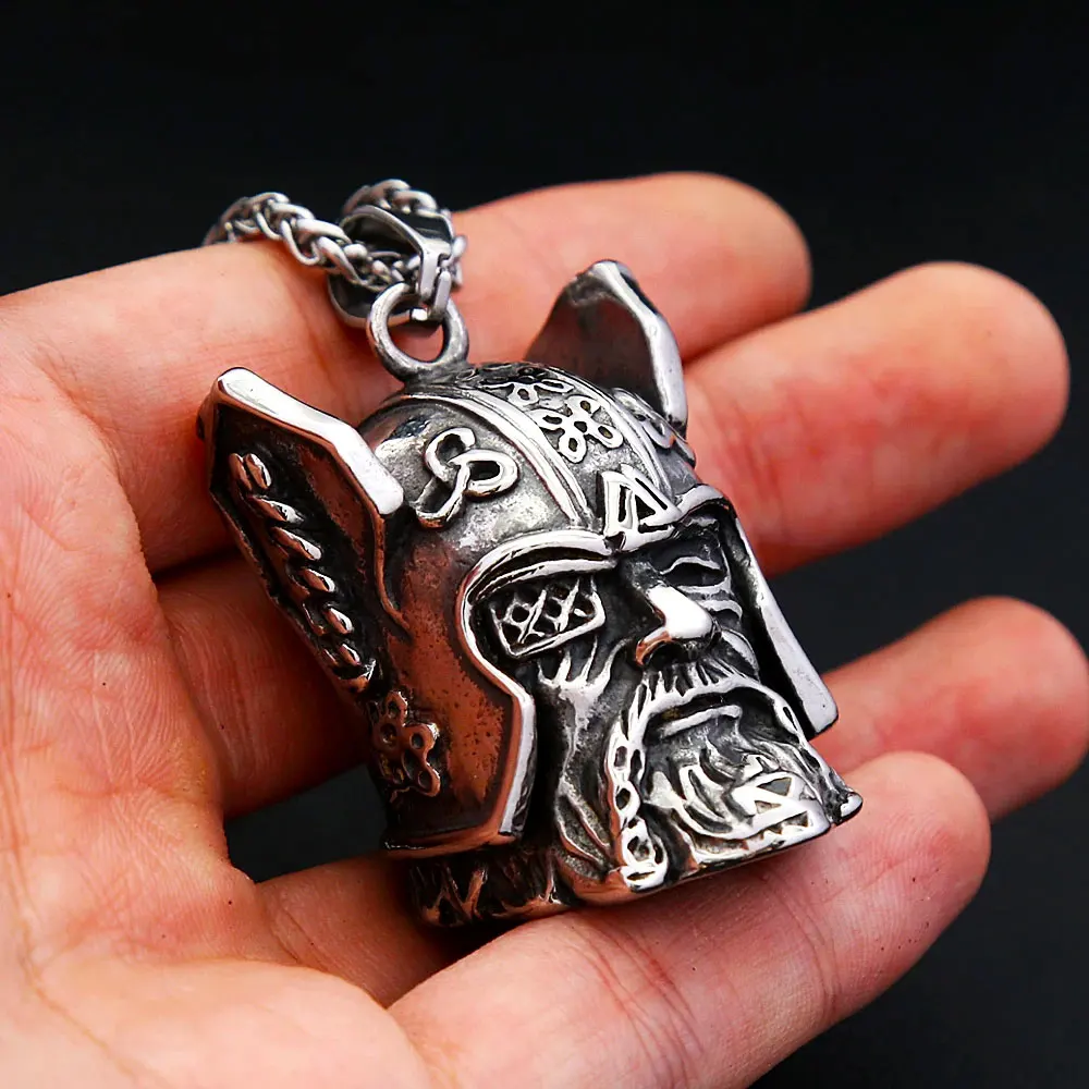 Punk Viking Warrior Bell Pendant Stainless Steel Motorcycle Riding Amlet Pendant Necklace for Men Fashion Norse Jewelry Gifts
Punk Viking Warrior Bell Pendant Stainless Steel Motorcycle Riding Amlet Pendant Necklace for Men Fashion Norse Jewelry Gifts