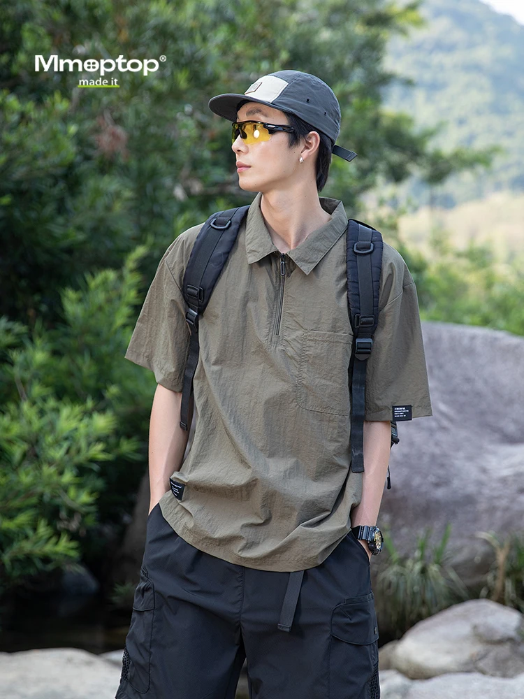 MMOPTOP Men's irt f Zip ort Sve Ice Silk Qui Dry Sun Protection T-irt Outdoor Sle Spring Summer Military...
MMOPTOP Men's irt f Zip ort Sve Ice Silk Qui Dry Sun Protection T-irt Outdoor Sle Spring Summer Military...