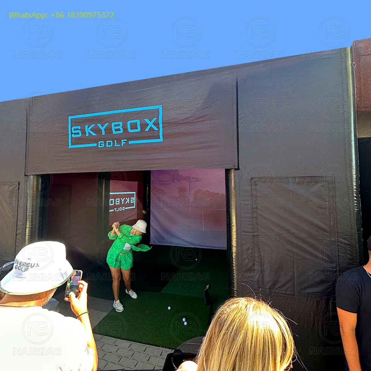 Portable Inflatable Golf Field Mini Simulator Golf Cage Course Simulator Enclosure Pup-up Tent for Outdoor Indoor Golf Training
Portable Inflatable Golf Field Mini Simulator Golf Cage Course Simulator Enclosure Pup-up Tent for Outdoor Indoor Golf Training