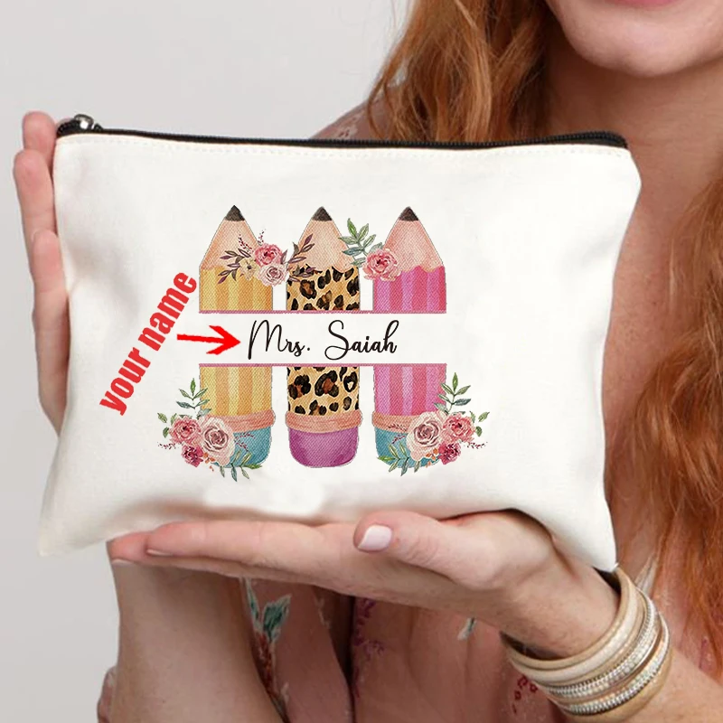 Personalized Teacher Makeup Bag Crayon Custom Cosmetic Case Gift for Teachers Thank You Teacher Gift Women Toiletry Pouch 
Personalized Teacher Makeup Bag Crayon Custom Cosmetic Case Gift for Teachers Thank You Teacher Gift Women Toiletry Pouch