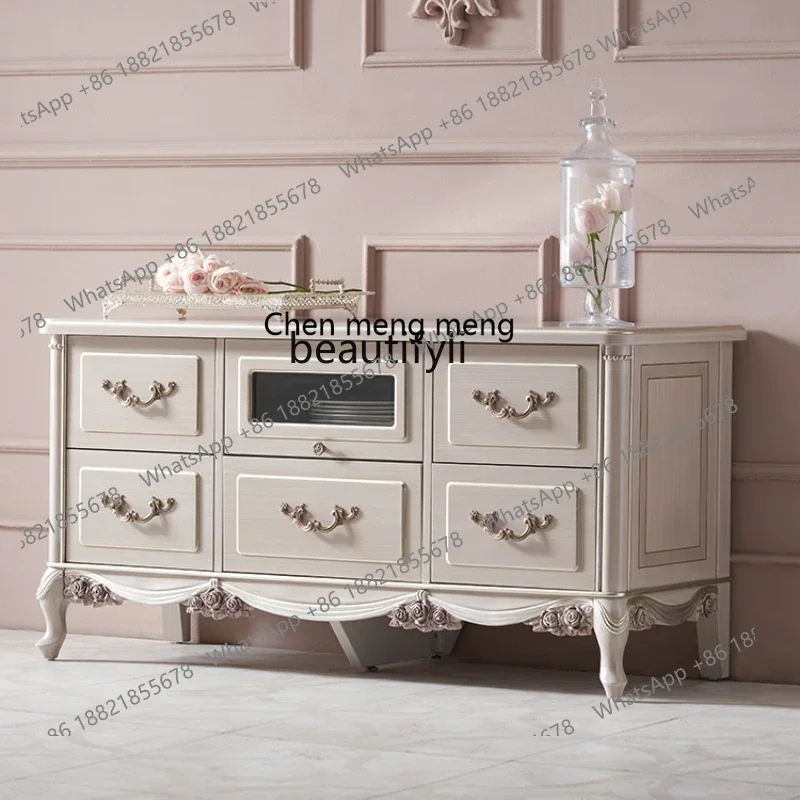 new style French Furniture Villa Solid Wood TV Cabinet European Simple Living Room Storage Low Floor Cabinet Home ss 7304
new style French Furniture Villa Solid Wood TV Cabinet European Simple Living Room Storage Low Floor Cabinet Home ss 7304